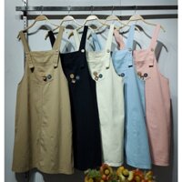 Váy yếm dài quá gối