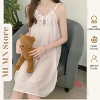 Váy yếm đũi buộc dây chất đũi mềm MEMN 1167