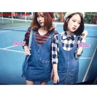 Váy yếm jean nữ phong cách trẻ trung QYB276