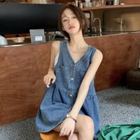 Váy Yếm Jean Siêu Cute Quảng Châu