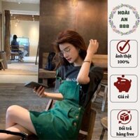 Váy Yếm Kaki - Quần Yếm Style Hàn Quốc Năng Động Siêu Hót