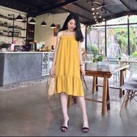 Váy yếm xoè chân