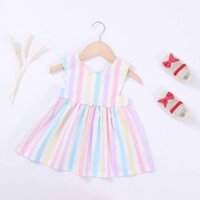 Váy YIYI sọc nhiều màu