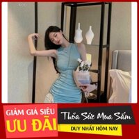 [VAYD04-GIẢM 20k ĐƠN 400k] ĐẦM BODY XANH + ÁO LEN MẪU MỚI TINH