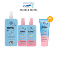 [VB] Bộ 3 xịt chống muỗi Remos:1 Xịt hương Lavender 150ml+2 Xịt Baby Spray bé từ 6 tháng 70ml+TẶNG 1 Kem Remos baby 70g