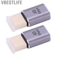 VBESTLIFE 2 Bộ Chuyển Đổi USB Mini C 40Gbps Loại Nam Sang Cho Laptop Điện Thoại Thông Minh