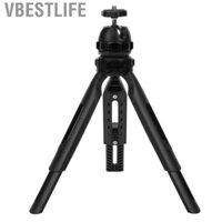VBESTLIFE Chân máy Vlog điện thoại có nút kẹp góc cao và thấp 360 ° Đầu bóng có thể tháo rời cho giá đỡ