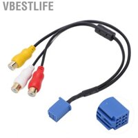 VBESTLIFE Dây Chuyển Đổi Âm Thanh Video Truyền Dữ Liệu Nhanh Ô Tô 3RCA Cáp Cho Đầu DVD Điều Hướng