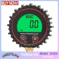 VBESTLIFE Digital Pressure Gauge 1/4in Precise Large LCD Display Tire Air Clearly Readable for Truck