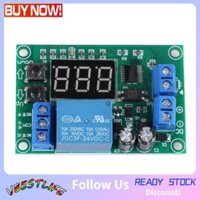 VBESTLIFE Timer Relay Module High Accuracy Digital Display Controller Board 3 Digit 12V Button Adjustment Programmable for Home