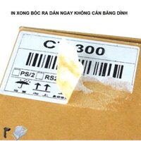 VBG PBO Giấy in nhiệt A6 3000 tờ in đơn hàng, tem, mã vạch, phiếu gửi hàng, decal, dán, cho máy in bill và máy in nhiệt