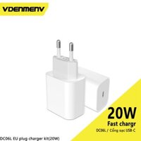 VDENMENV DCO6L EU plug charger kit(20W)