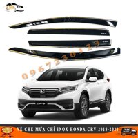 Vè Che Mưa Chỉ Inox Cao Cấp Honda CRV 2018-2021 Bóng Loáng