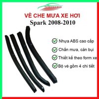 Vè che mưa cho xe ô tô Spark 2008-2010, Daewoo Matiz 3 vè đen bảo vệ trang trí xe