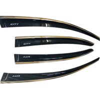 Vè Che Mưa Honda City 2021 Viền Inox Cao Cấp
