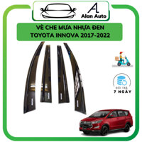 Vè che mưa xe Toyota Innova 2017-2022, Chất liệu Nhựa đen ABS cao cấp, sang trọng