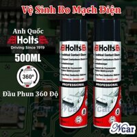 Vệ Sinh Bo Mạch Điện Tử HOLTS Nhập Khẩu ANH QUỐC 500ML - Chai Xịt Tẩy Rửa Bo Mạch, Điểm Tiếp Xúc Điện Tử Electronics
