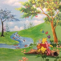 Vẽ tranh 3D trường mầm non Sơn Ca tại ngõ 183 Lĩnh Nam, Hà Nội - TT11LHAR