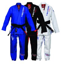 Vector Sports Brazilian BJJ Gi Jiu Jitsu Gi for Men Women Grappling gi Uniform Kimonos Ultra Light & Durable Pants Trouser & Jackets Pre-Shrunk Pea...