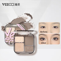 VEECCI Bảng vẽ đường viền Highlight Matte Brightening All-In-One Palette Nose Shade Shadow Bảng vẽ đường viền bốn màu cao cấp