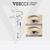 VEECCI Bột Kẻ Mày Mỏng Đa Tác Dụng Bút Chì Kẻ Lông Mày Hoang Dã Tự Nhiên Không Thấm Nước Lâu Trôi Không Phai Thích Hợp Cho Người Mới Bắt Đầu