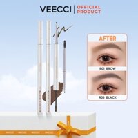￼Veecci Bút chì kẻ lông mày hai đầu nhuộm kem lông mày, không thấm nước, lâu trôi và không phai, lông mày tự nhiên cho nữ/Kem lông mày/chì kẻ mày/kẻ chân mày/bút kẻ lông mày