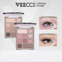 VEECCI chính hãng Bảng phấn mắt Beautiful Dream Ten Color, bảng màu đa năng cổ điển