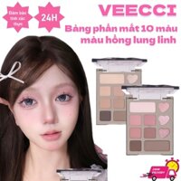 VEECCI chính hãng Bảng phấn mắt Beautiful Dream Ten Color, bảng màu đa năng cổ điển