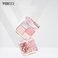 VEECCI Four-Color Contour Compact Highlight Repair Integrated Plate Brightening Side Shadow Nose Shadow Tear Groove Beginner DVCS