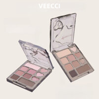 VEECI Bảng phấn mắt màu đất lì và không dễ rơi ra