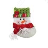 Veecome Xmas Christmas Stocking Holders Candy Bag Christmas Gift Bag Xmas Hanging Decor - A1805 Santa Claus Color:A1806 Santa Claus Bedding Decoration - intl