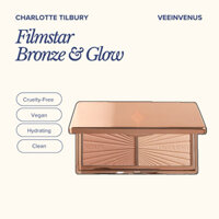 veeinvenus | Bảng 2 ô phấn bronzer + highlight Charlotte Tilbury Mini Filmstar Bronze & Glow Contour Duo