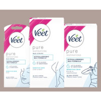 Veet Wax Strips Body Veet, Wax Ria Mép Veet, Miếng Dán Tẩy Lông Mặt Veet, Wax Bikini