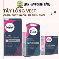 Veet wax strips face - Wax ria mép Veet, Miếng dán tẩy lông mặt VEET dùng cho cơ thể / vùng kín ( VEET wax trips, body)