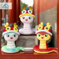 Velishy 15 / 17 / 22 / 28cm Năm Rắn Hoạt Hình Cung Hoàng Đạo Búp Bê Rắn Đồ Chơi Sang Trọng Phong Cách Trung Hoa May Mắn Giàu Có Linh Vật Đồ Chơi Cotton Mềm Mại Sang Trọng Búp Bê