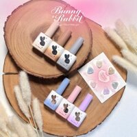 "Velvet Glitter gel 6 color - Mayo ": Set sơn móng tay gel nhung nhũ cao cấp Hàn quốc của bộ sưu tập Bunny Rabbit 6 màu