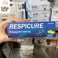 Vemedim Respicure - Doxycycline 50mg Trị nhiễm khuẩn đường hô hấp chó mèo