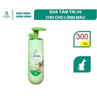 Vemedim Vime-shampo lông màu, sữa tắm trị ve, rận, bọ chét cho chó lông màu, chai 300ml