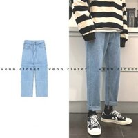 [VENN] Quần jeans cut gấu unisex