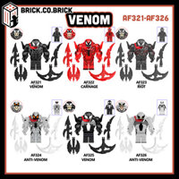 Venom Đồ chơi Lắp ráp Nhân vật Phản Diện Siêu Anh Hùng Mô hình Venom Anti Venom AF321-AF326