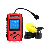 Venterior Portable Fish Finder Handheld Fishfinder Water Depth Finder Fishing Gear with Sonar Transducer and LCD Display