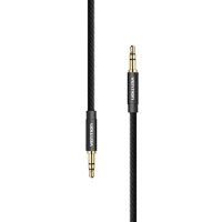 VENTION 3.5mm AUX Audio Cable Car-mounted Male to Male HiFi Cable Stereo Audio Cable with Fabric Weaving for Phone PC - Black - 1.5m