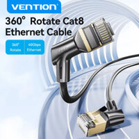 Vention CAT8 Cáp Ethernet 40Gbps 2000 MHz Xoay 360 Độ CAT 8 Mạng Internet Lan Dây Cho PC PS 4 Router RJ45 Cáp