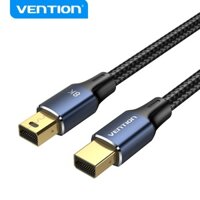 Vention Cotton Bện Mini DP Nam Đến Nam 8K HD Cáp Hợp Kim Nhôm Xanh Loại Cho Tivi LCD Laptop Máy Tính