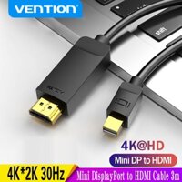 Vention Mini DisplayPort Sang HDMI Cáp 4K HD Mini DP Sang HDMI Adapter Cho MacBook Air PC iMac TV Máy Chiếu Thunderbolt 2 Sang HDMI