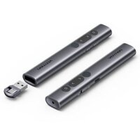 VENTION Wireless PowerPoint Presentation Clicker with Green Laser Pointer – GRAY