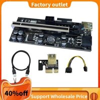 Ver010s-plus PCI-E Riser Card 1X đến 16X Bộ mở rộng PCI SATA 6Pin Power Express Cáp chuyển đổi USB3.0,1 Cái