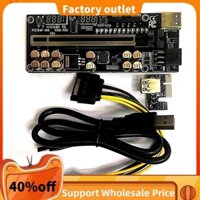 Ver018 PRO PCI-E Riser Card Cáp USB 3.0 018 PLUS PCI Express 1X Sang 16X Extender PCIe Adapter để khai thác BTC