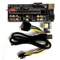 Ver018 PRO PCI-E Riser Card Cáp USB 3.0 018 PLUS PCI Express 1X Sang 16X Extender PCIe Adapter để khai thác BTC
