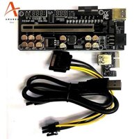 Ver018 PRO PCI-E Riser Card Cáp USB 3.0 018 PLUS PCI Express 1X Sang 16X Extender PCIe Adapter để khai thác BTC